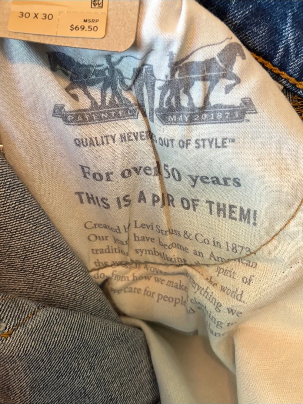 Levi's Men's Dark Blue Straight-Leg Jeans